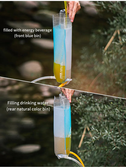 AONIJIE Soft Flask Water Bottle Folding Collapsible Water Bags TPU Free For Running Hydration Pack Waist Bags SD09/10 250/500ml