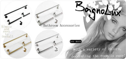 Bathroom Accessories Set Matt Black Finish Wall Toilet Paper Holder Towel Bar Shelf Brush Holders Bath Hardware Set 10 Choice