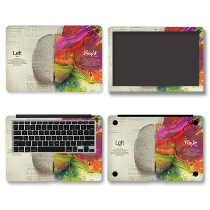 DIY Laptop Film Left and Right Brain Cover Laptop Sticker Laptop Skin 12/13/14/15/17-inch Art Decal Laptop Decoration
