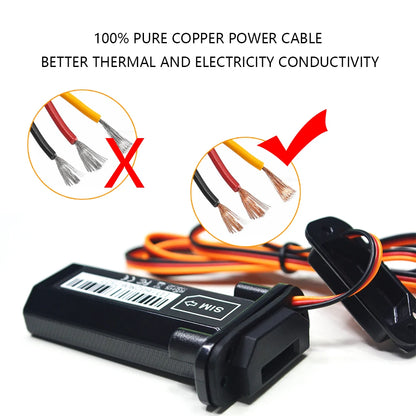 gsm gprs gps tracker for car motorcycle scooter vehicle truck mini waterproof  real time online tracking monitoring no monthly