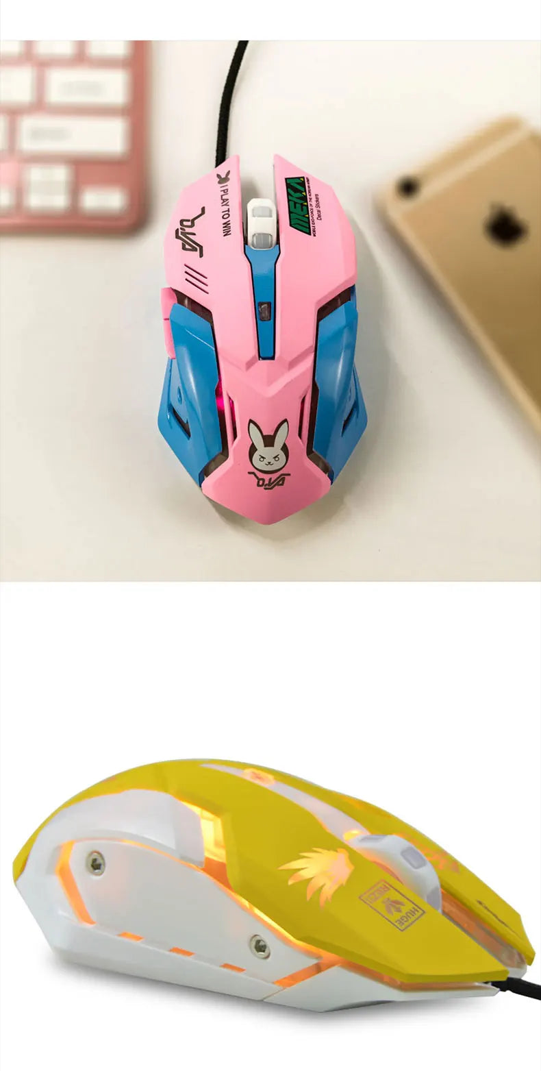 New 2022 Silent Wired Computer Mouse LED Backlight Ergonomic PC Notebook Computer Mouse Variety Optional Computer Accessories