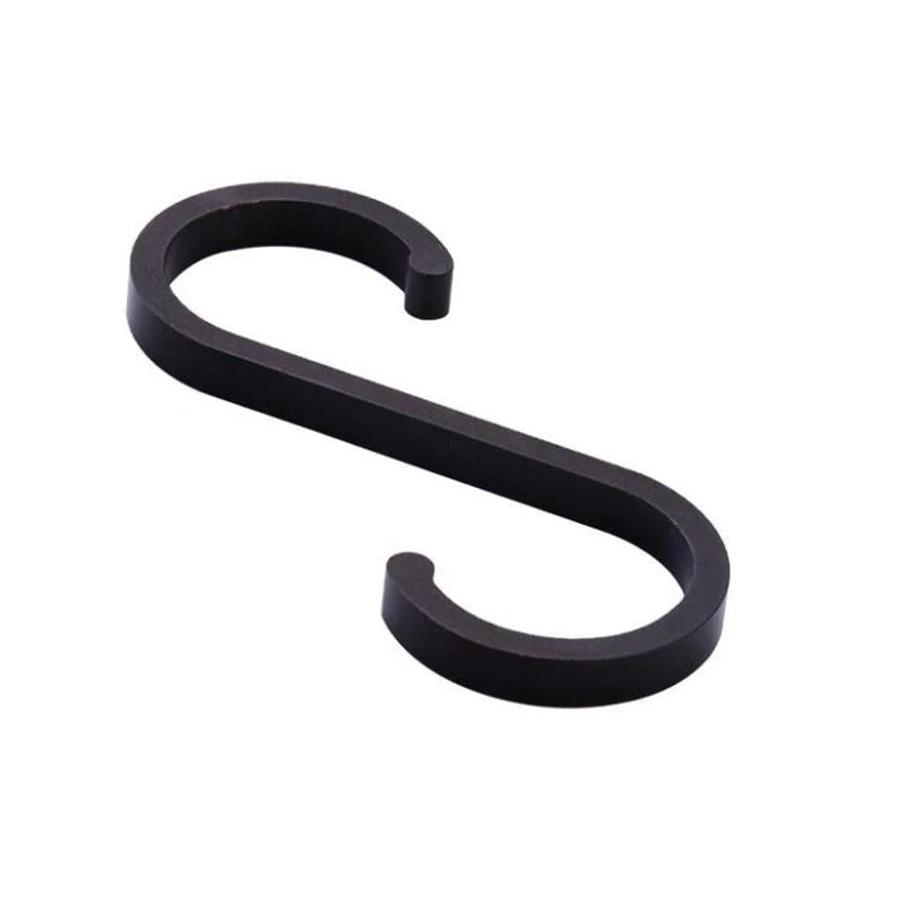 S Hook,  Aluminum S Shaped Hooks for Kitchen, Bathroom, Heavy Duty Hanger Hooks for Hanging Pots, Pans, Plants, Towels