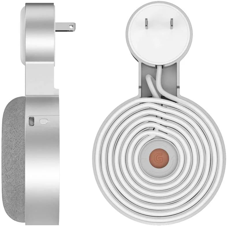 Outlet Wall Mount Stand For Google Home Mini (1st Gen) Google Nest Mini (2st Gen) Cord Management For Google Mini Speaker Holder