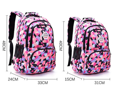 School Bags for Teenagers Girls Schoolbag Large Capacity Boys Printing School Backpack Set Rucksack Bagpack Kids Cute Book Bags