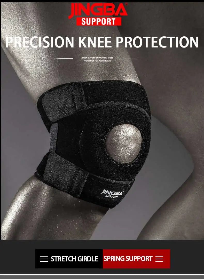 JINGBA SUPPORT 1 PCS Sports Fitness Knee Pads For Joints Protector Kneecap Adjustable Knee Pads Support Joelheira Drop Shipping