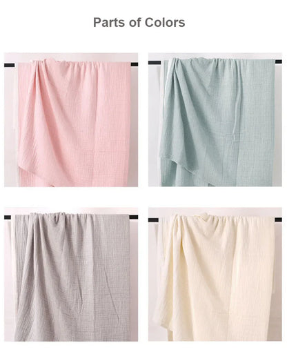 Summer Blankets 4 Layers Muslin Cotton Bedspread Blanket 150x200cm 200x230cm Soft Office Home Bedding Sleeping Quilt Blanket
