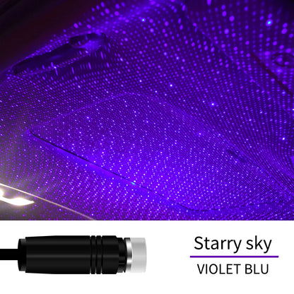 USB Decorative Lamp Adjustable Car Interior Decor Light Romantic LED Car Roof Star Night Light Projector Atmosphere Galaxy Lamp