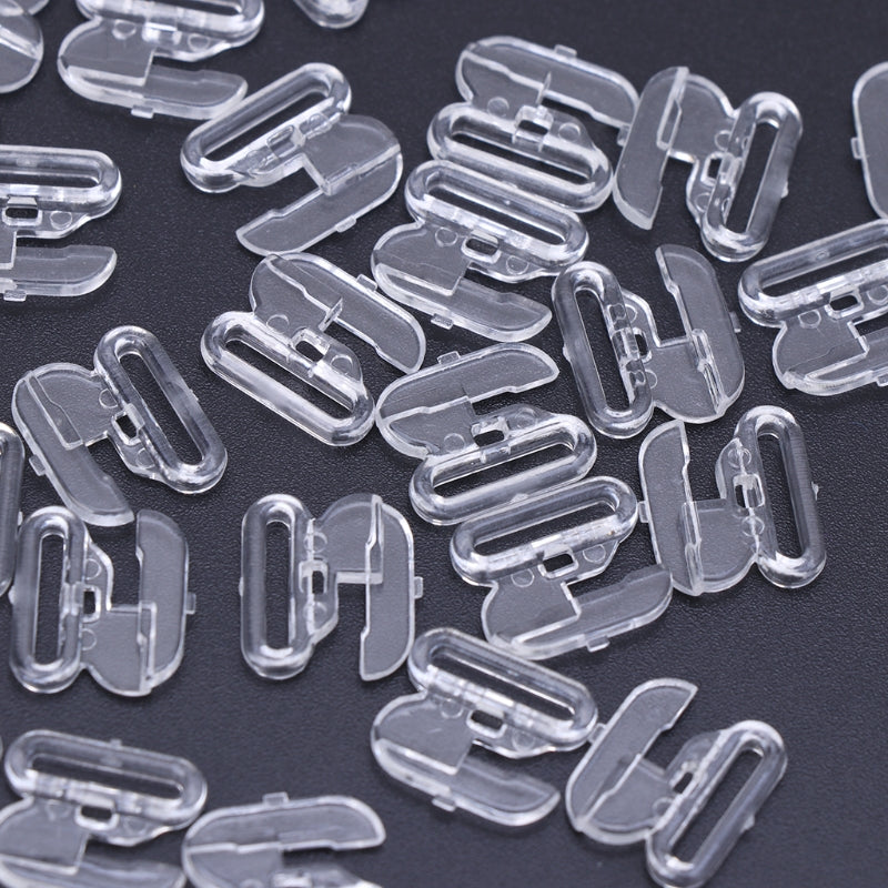 50pcs Bikini Clips Hook Snap Bra Clasps Swimsuit Buttons Apparel Sewing Buckles