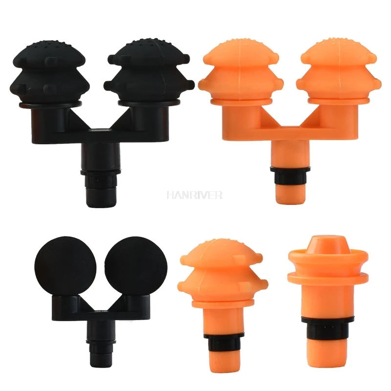 Muscle relaxer head vibrates to relax gun head massage gun fitting head