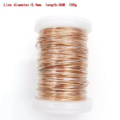 0.1mm 0.2mm 0.4mm 0.5mm 1mm 1.3mm Copper Wire Magnet Wire Enameled Copper Winding Wire Coil Copper Wire Winding Wire Weight 100g