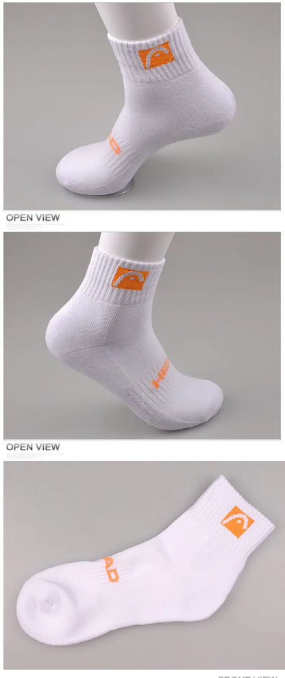 HEAD Sport Socks  Raquete De Tennis Gym Stockings Athletic Socks Pure Cotton Absorbs Sweat Prevents Odor Outdoor Mount Sports