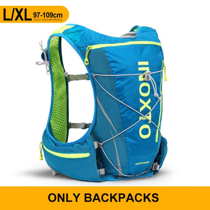 running hydrating vest backpack 8L, cycling hydrating backpack hiking marathon hydrating, with 1.5L water bag 500ml water bottle