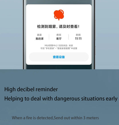 Xiaomi Smoke Detector Honeywell Sensor Fire Alarm Audible&Visual Alarm Work With Bluetooth-compatible Gateway Smart Remote APP