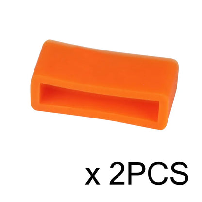 2PCS Watch Accessories Silicone Bezel Ring Watch Loop For Rubber Strap Loop Rubber Band Buckle With Ring Withings Loop