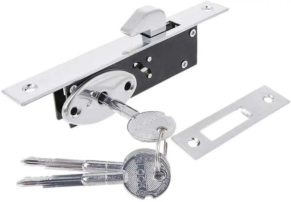 Sturdy Aluminum Alloy Sliding Door Hook Lock Key Cerradura de Gancho para Puerta Corrediza de Aluminio