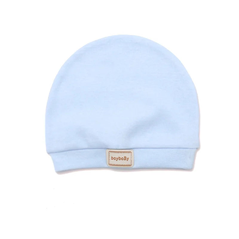 Baby Hat for Newborn Solid Color Cap Kids Bunny Hats Children Soft Cotton Breathable Sweat-Absorbent Boys Girls Baby Stuff