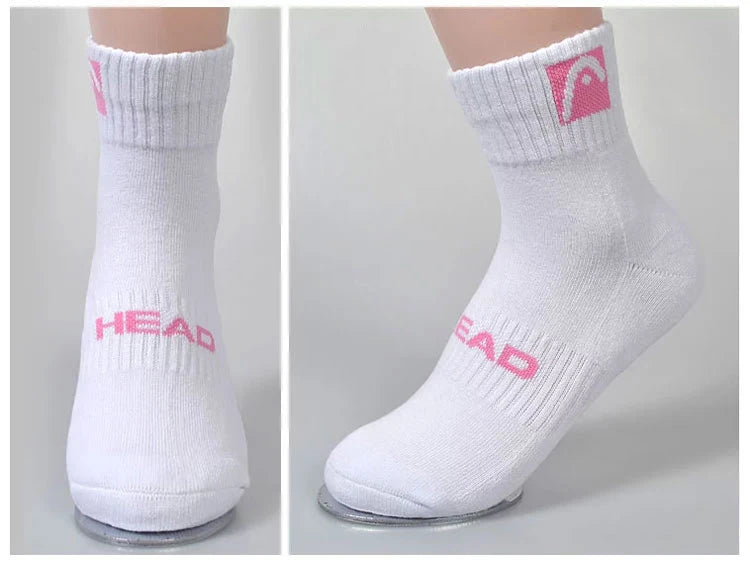 HEAD Sport Socks  Raquete De Tennis Gym Stockings Athletic Socks Pure Cotton Absorbs Sweat Prevents Odor Outdoor Mount Sports