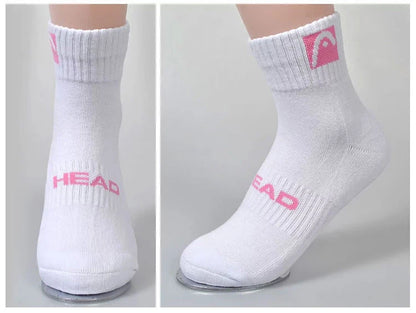 HEAD Sport Socks  Raquete De Tennis Gym Stockings Athletic Socks Pure Cotton Absorbs Sweat Prevents Odor Outdoor Mount Sports