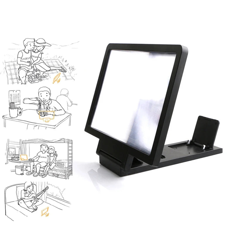 Phone Screen Amplifier Convenience Mobile Phone Magnifier Projector Screen for Movies Videos and Gaming For Home Accessories