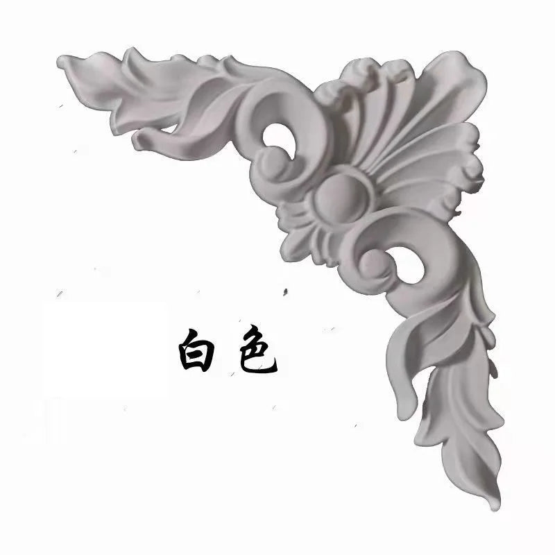 European corner carving ceiling ceiling corridor back wall decorative decals lamp pool accessories non-wood carving