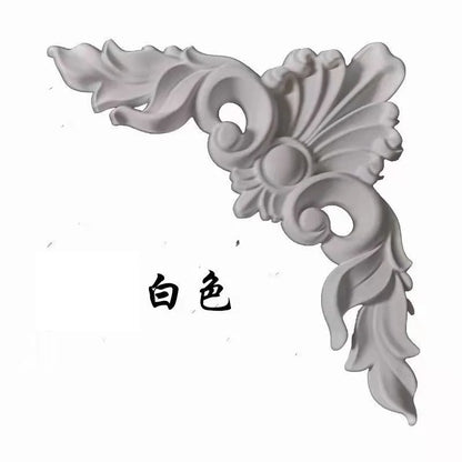 European corner carving ceiling ceiling corridor back wall decorative decals lamp pool accessories non-wood carving