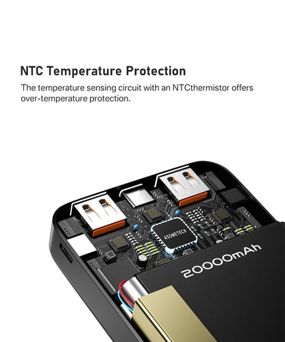 Power Bank 20000mAh 22.5W SCP Portable Charger Powerbank 10000 mAh External Battery PD 20W Fast Charging For iPhone 13 Xiaomi mi