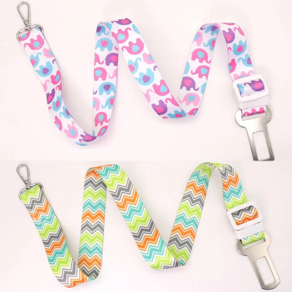 Car Seat Belt for Dog and Cat, Adjustable Harness, Lead Leash, Small and Medium Pet, Outdoor Travel Supplies, Goods