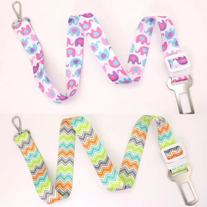 Car Seat Belt for Dog and Cat, Adjustable Harness, Lead Leash, Small and Medium Pet, Outdoor Travel Supplies, Goods