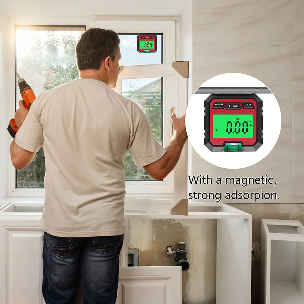 Angle Protractor Universal Magnet Ruler 90° 180° Digital Inclinometer Level Meter Goniometer Angle Bevel Tester Measuring Tools