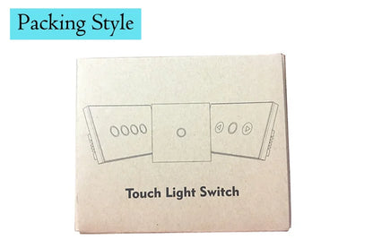 Smart Home EU Dimmer Switch White Crystal Glass Wireless Remote Control Light Dimmer Switch 500W,110-240V RF Switch 220V