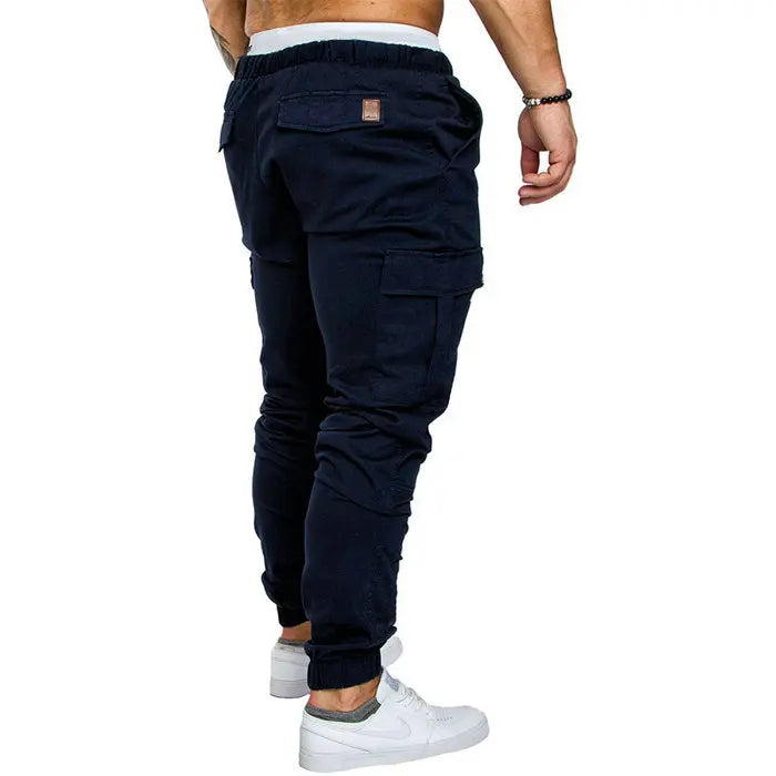 Autumn Men Pants Hip Hop Harem Joggers Pants 2025 New Male Trousers Mens Joggers Solid Multi-pocket Pants Sweatpants M-5XL