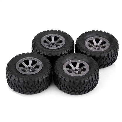 4Pcs 1:16 Crawler Tires Rubber Anti-skid Tyres RC Accessory Remote Control Militaty Car Part