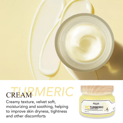 AILKE Turmeric Renew Skin Care Sets Vitamin C Women Facial Organic Anti Acne Whitening Hydrating Firming Korean Face Products