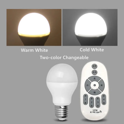 Smart LED Bulb E27 6W 9W 12W RF 2.4G Wireless Remote Control Night Light Timing Turn off Warm Cold Light Dimmable Led Lamp Bulb
