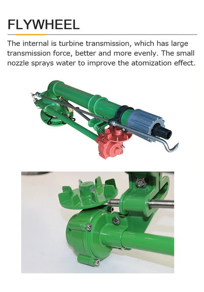 Agricultural Turbine Vortex Rod Agricultural Sprayer Metal Rocker Sprinkler Industrial Agriculture Garden Irrigation Watering