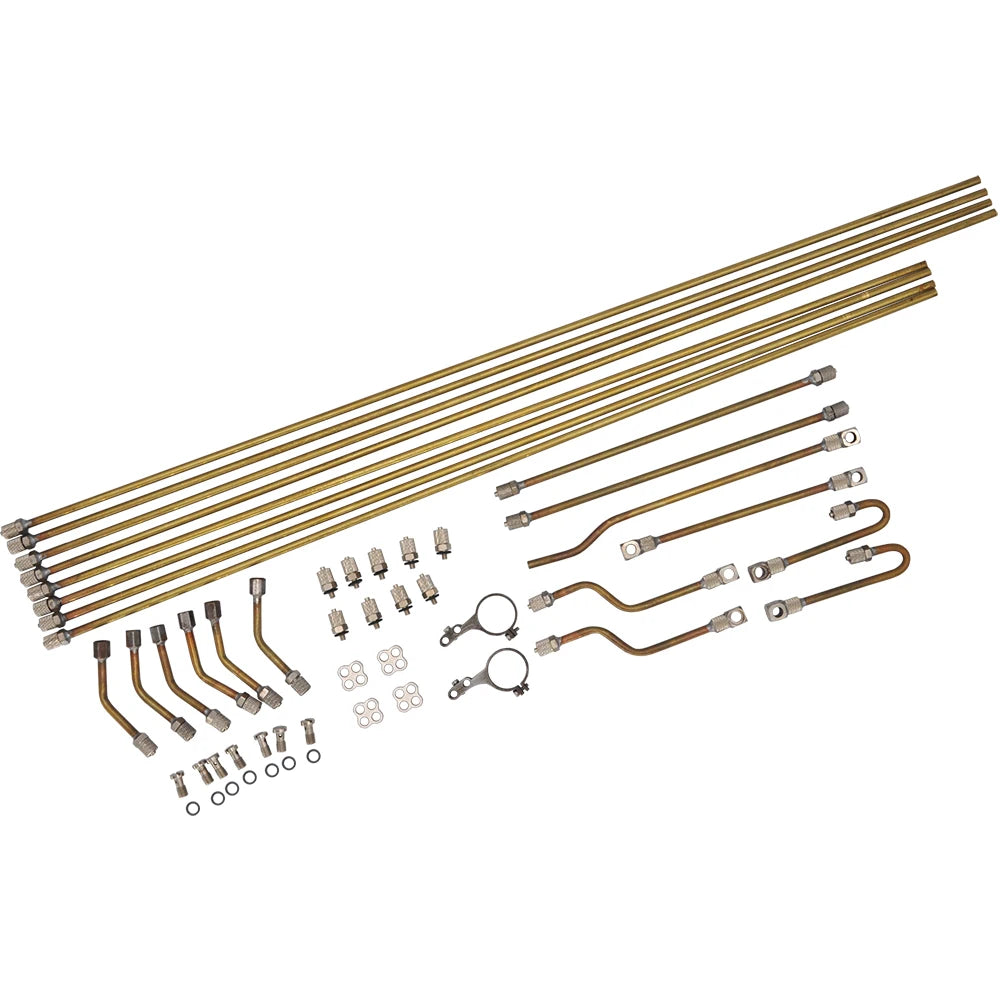 Upgrade 360L Excavator Hydraulic Copper Pipe Quick Connector Set For 1/14 RC Hydraulic Excavator JD-106 Engineering vehicle Part