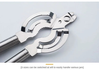 Multifunction Lid Jar Opener Handy Screw Cap Jar Openers Multifunction Can Opener Bottle Lid Grip Wrench Bottle Kitchen Utensil