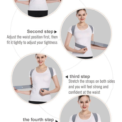 Back Posture Corrector Adjustable Neck Brace Training Equipment Home Office Man Woman Postura Shoulder Support Correction Belt