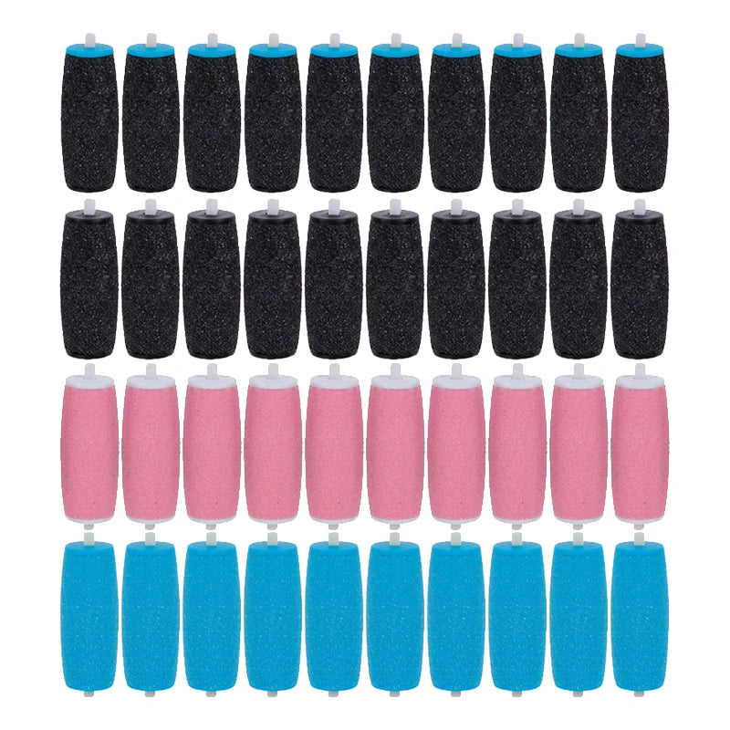 40 Pieces New Arrival Foot Care Tool Head Dead Skin Calluses Crusty Remover Replacement Roller For Scholls File Foot Care Tool