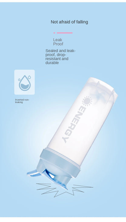 Portable Shaker Bottle with Stirring Ball, Perfect for Protein Shakes and Pre-Workout, Water Bottles without BPA, 500 ml, 700ml