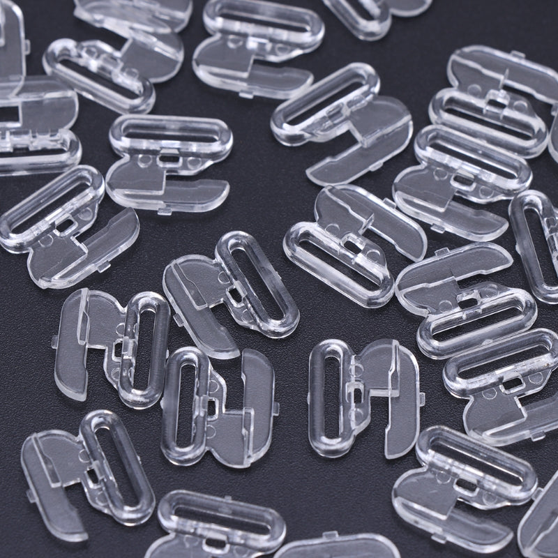 50pcs Bikini Clips Hook Snap Bra Clasps Swimsuit Buttons Apparel Sewing Buckles