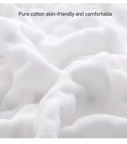 Baby Bath Towel Muslin Cloth Kids Bathrobe Child Blanket Wrap for Newborn Infant Toddler Boys Girls Gauze Cotton 110*110cm