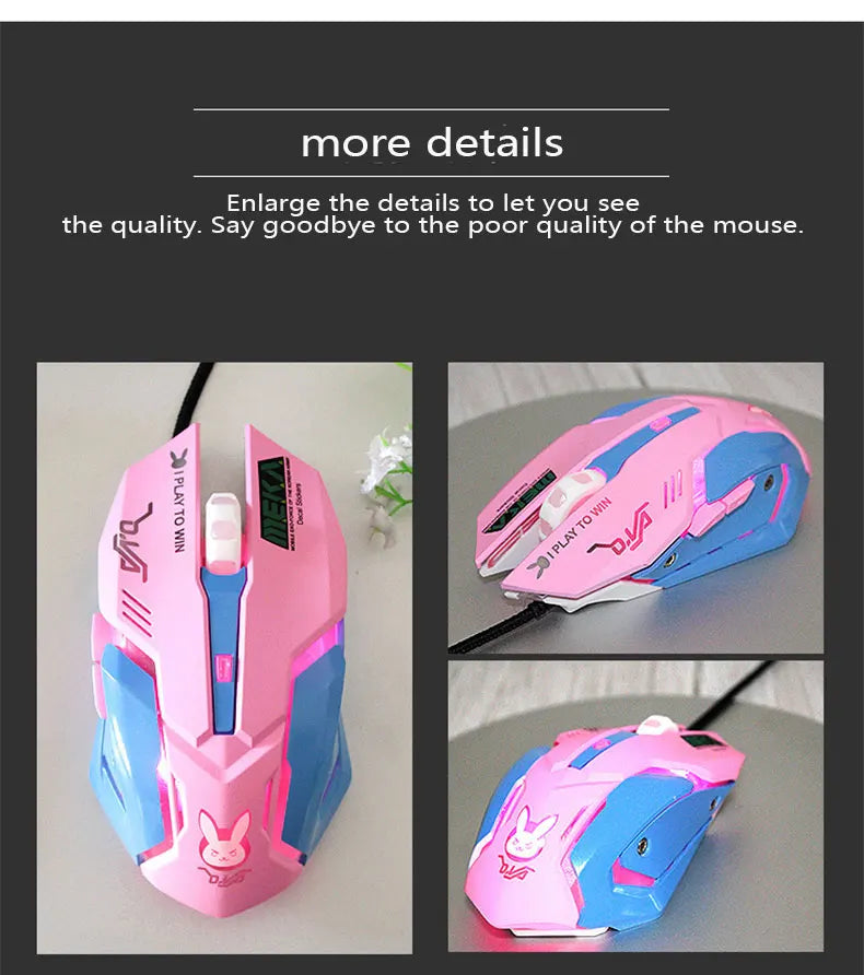 New 2022 Silent Wired Computer Mouse LED Backlight Ergonomic PC Notebook Computer Mouse Variety Optional Computer Accessories