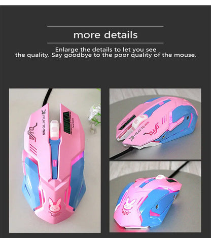 New 2022 Silent Wired Computer Mouse LED Backlight Ergonomic PC Notebook Computer Mouse Variety Optional Computer Accessories