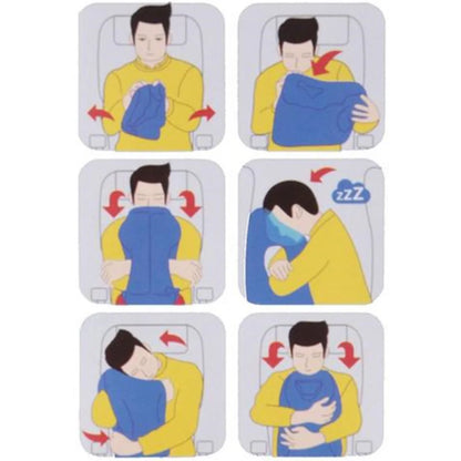 Upgraded Inflatable Air Cushion Travel Pillow Headrest Chin Support Cushions for Airplane Plane Car Office Rest Neck Nap Pillows