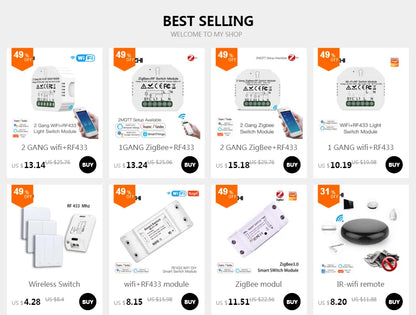 Smart Switch Light DIY Module Receiver 433 Mhz 86 Type Portable RF Wireless Relay Power Remote Control 220V  Wall Panel Buttons