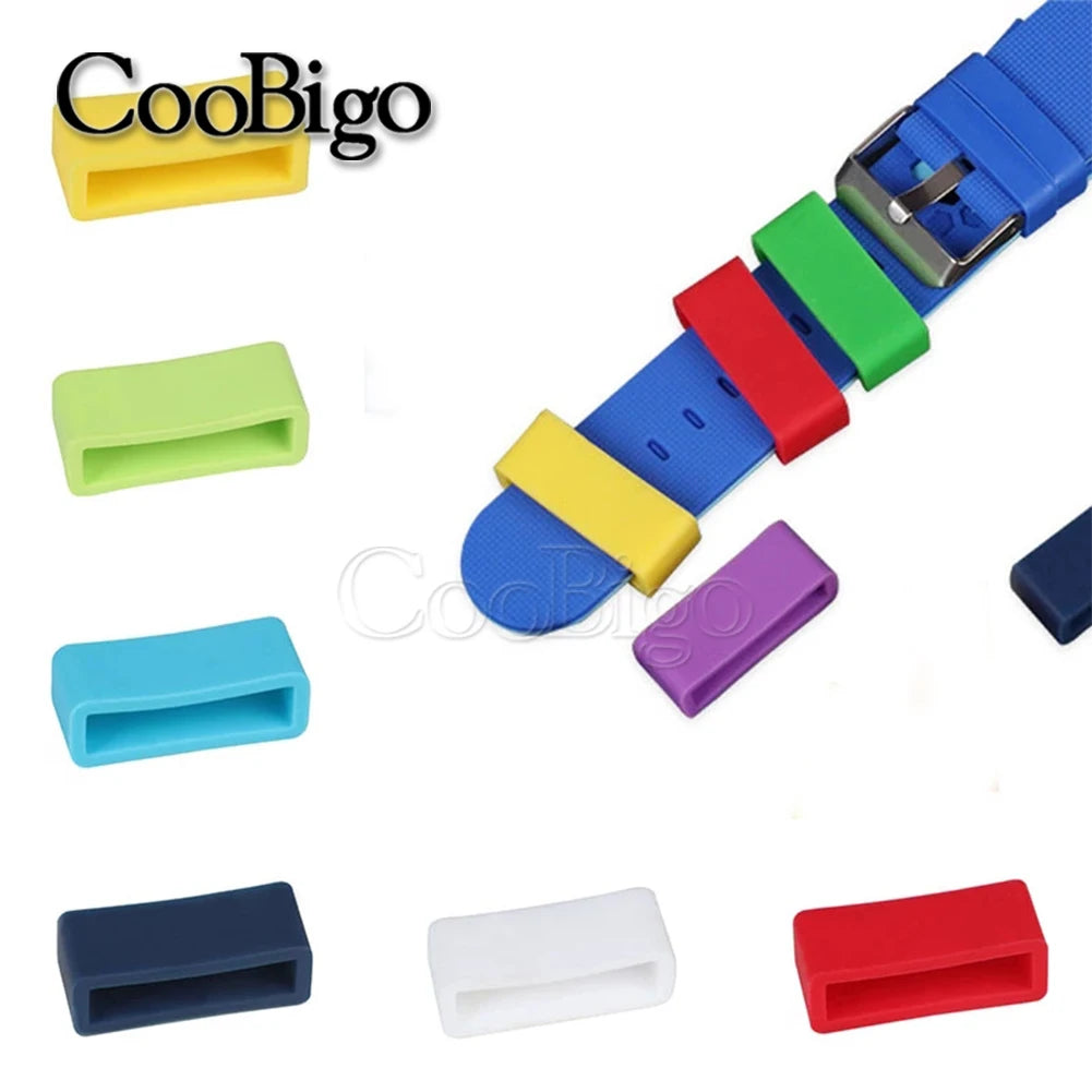 10pcs/pack Black Plastic Belt Loop Keeper Square Loop Buckles Belt Harness Backpack Straps