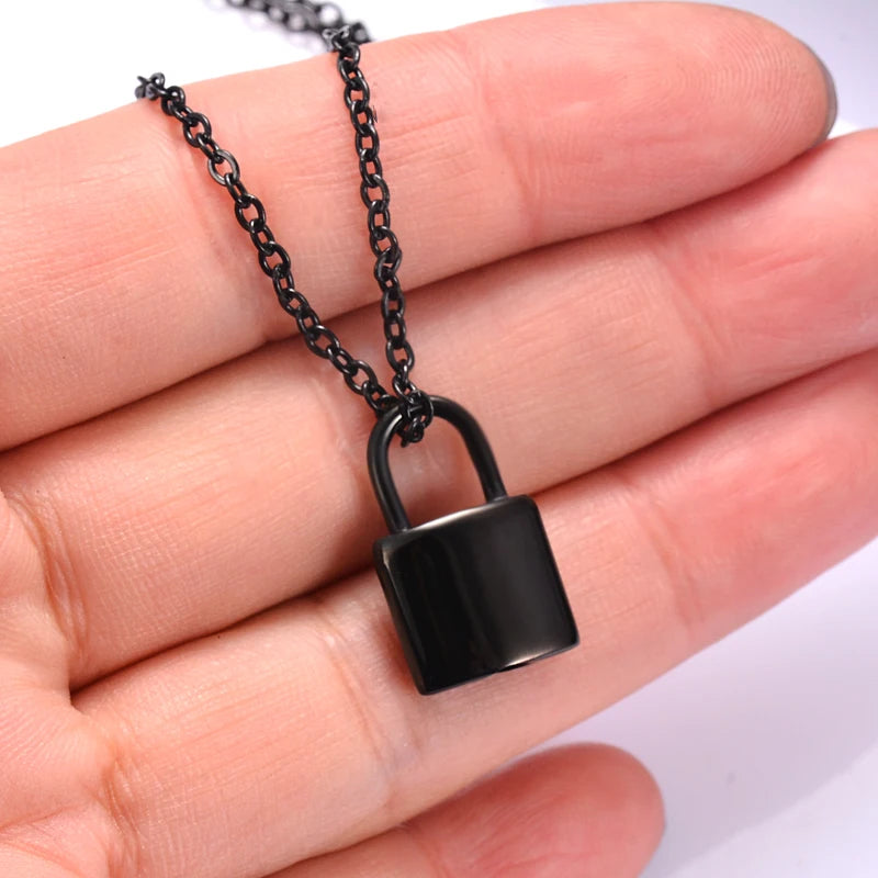 New Style Stainless Steel Small Pad Lock Cremation Ashes Urn Necklace Jewelry Keepsake Pendant Lock Memorial Jewelry