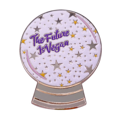 Vegan Enamel Pin Hamburger Broccoli Carrot Pussy Vegetarian Vegetables Badge Cartoon Brooch