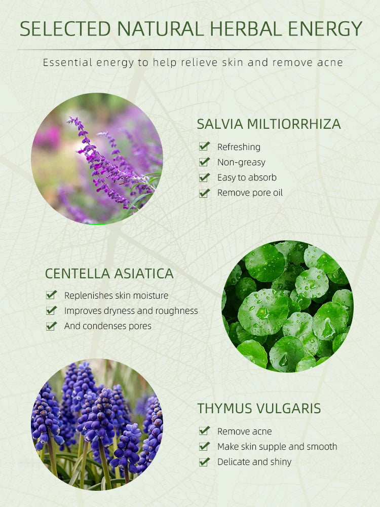 JoyPretty Herbal Acne Face Cream Body Pimple Treatment Oil Control Moisturizing Facial Creams Skin Care Products Beauty